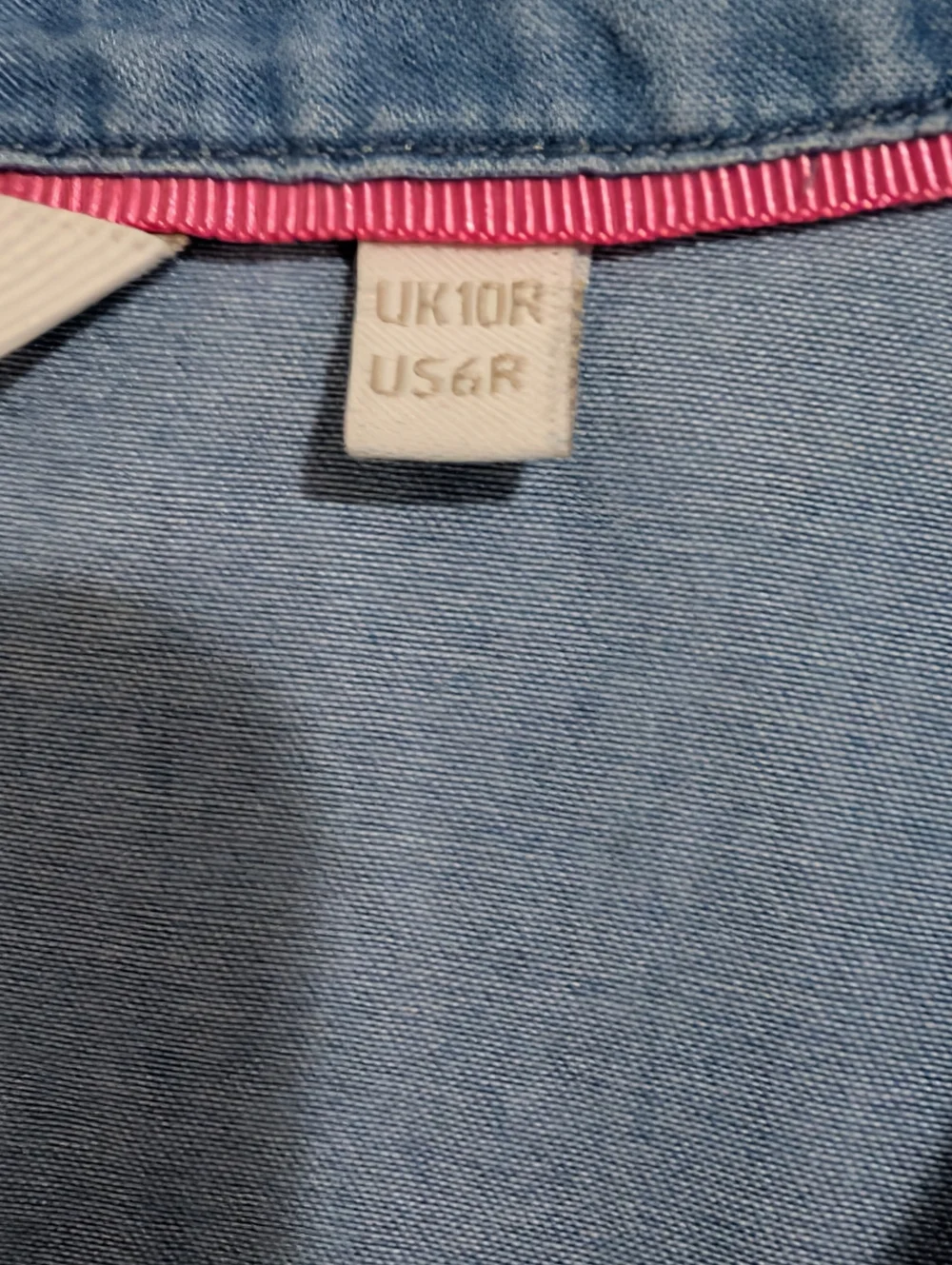 Boden Aubrey Denim Midi Chambray Tie-Waist Dress in Light Blue Size US 6 - Picture 4 of 11